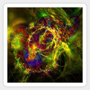 Exploding Universe fractal Sticker